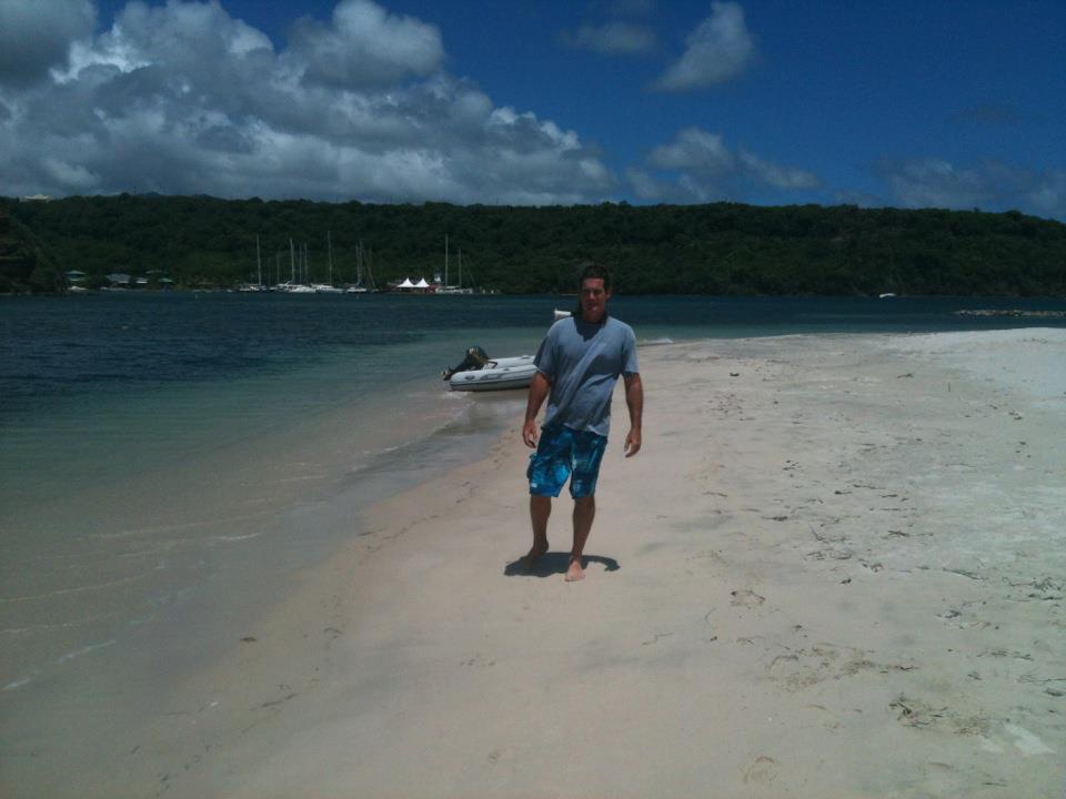 Me on Calvigny Beach.. a Really Beautiful Island off the South Side of Grenada